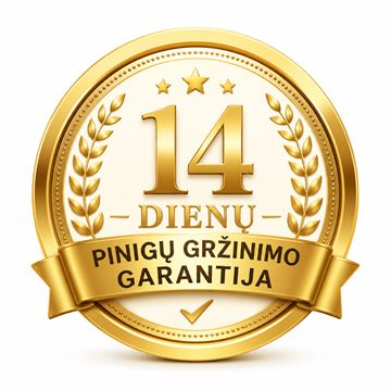 14 dienų pinigų grąžinimo garantija