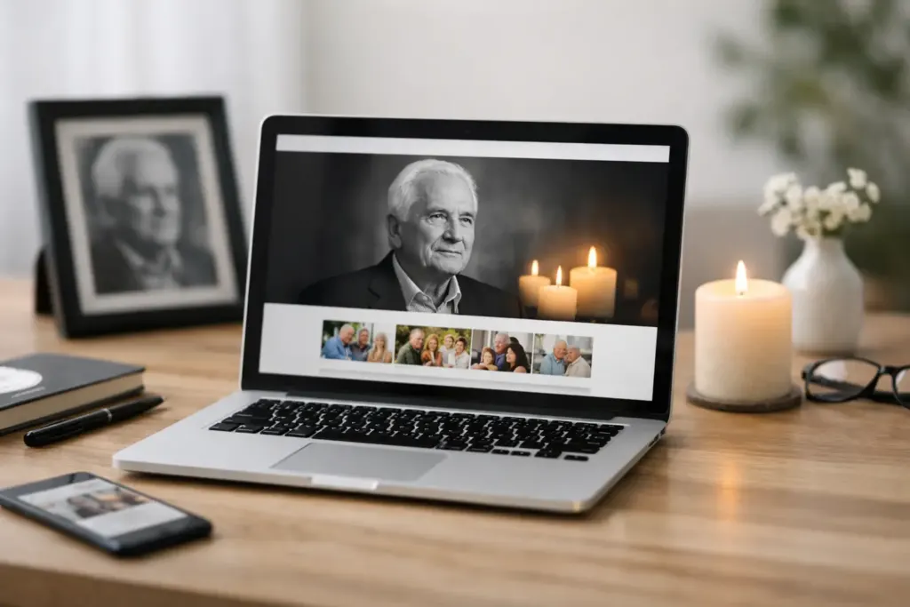Internetinis nekrologas su nuotraukomis