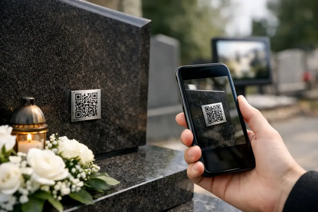Virtualus kapas su QR kodu: kaip tai veikia