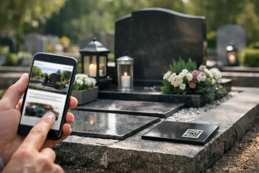 Kaip sujungti kapavietę su memorialo nuoroda